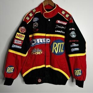 Vintage Y2K Dale Earnhardt Jr NASCAR Oreo Ritz Nabisco Racing Jacket Men’s 2XL
